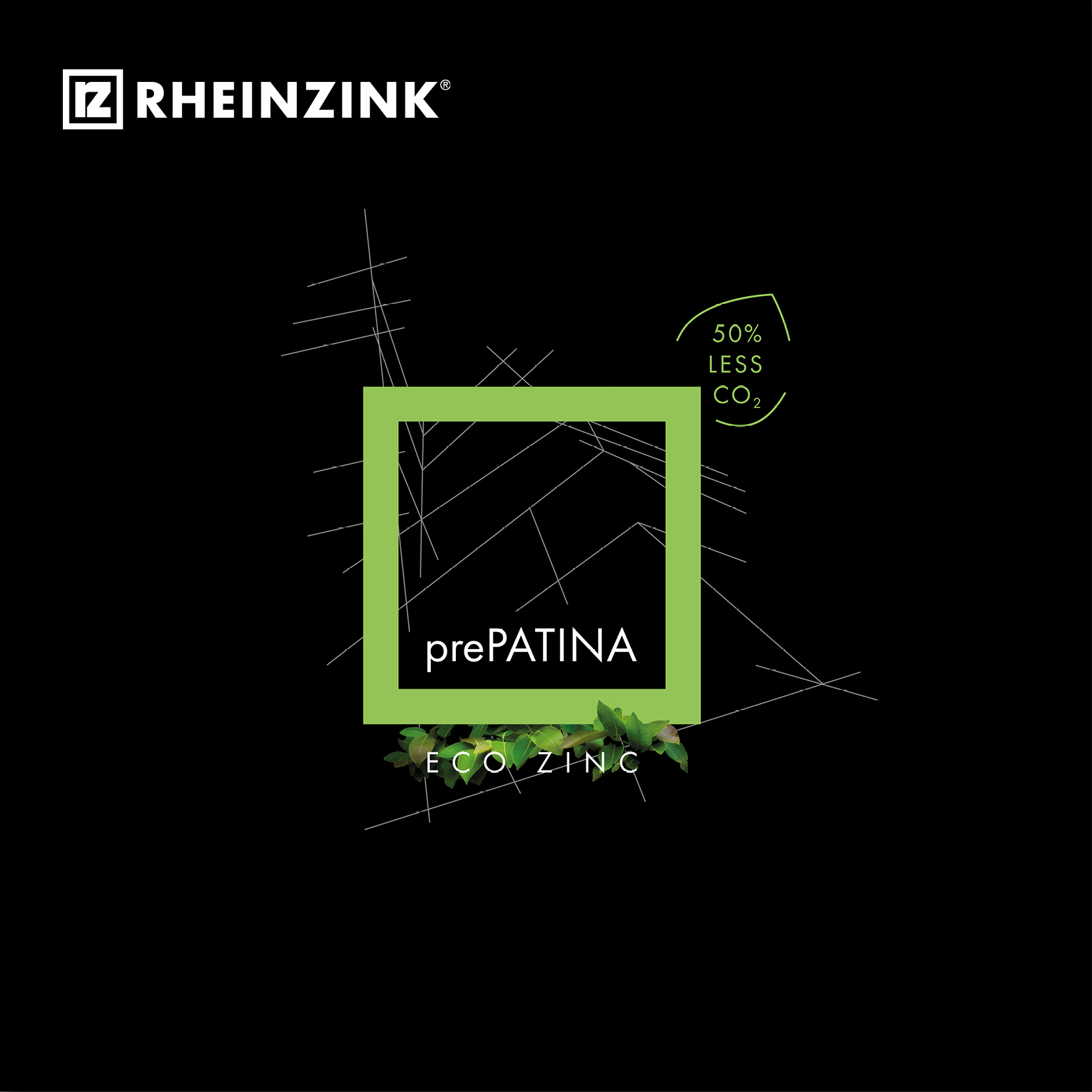 RHEINZINK-prePATINA ECO ZINC material now made with 50% less CO2