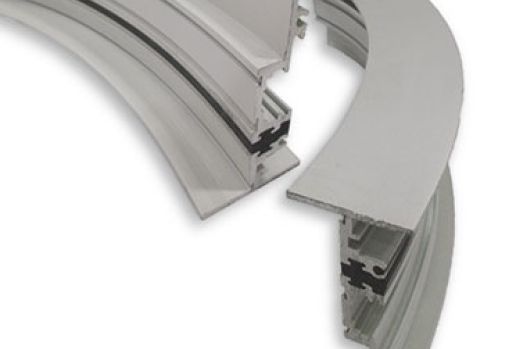 Linetec's thermally improved, curved extrusions