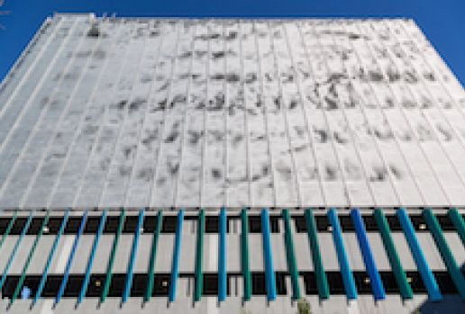 Logan airport garage’s façade