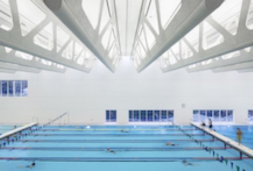 Aquatic center relies on ROCKFON