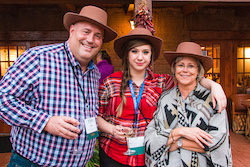 Brian Foster (Sunflower Dev. Solutions), Kate Cobanova and Marg Webb; photo by Jeff Baker