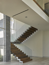 Custom metal stepped stairs