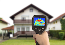 Heat loss detection of house with infrared thermal camera